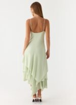 Trisette Midi Dress - Lime - Image 6