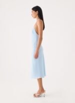 Valeska Beaded Midi Dress - Blue - Image 4