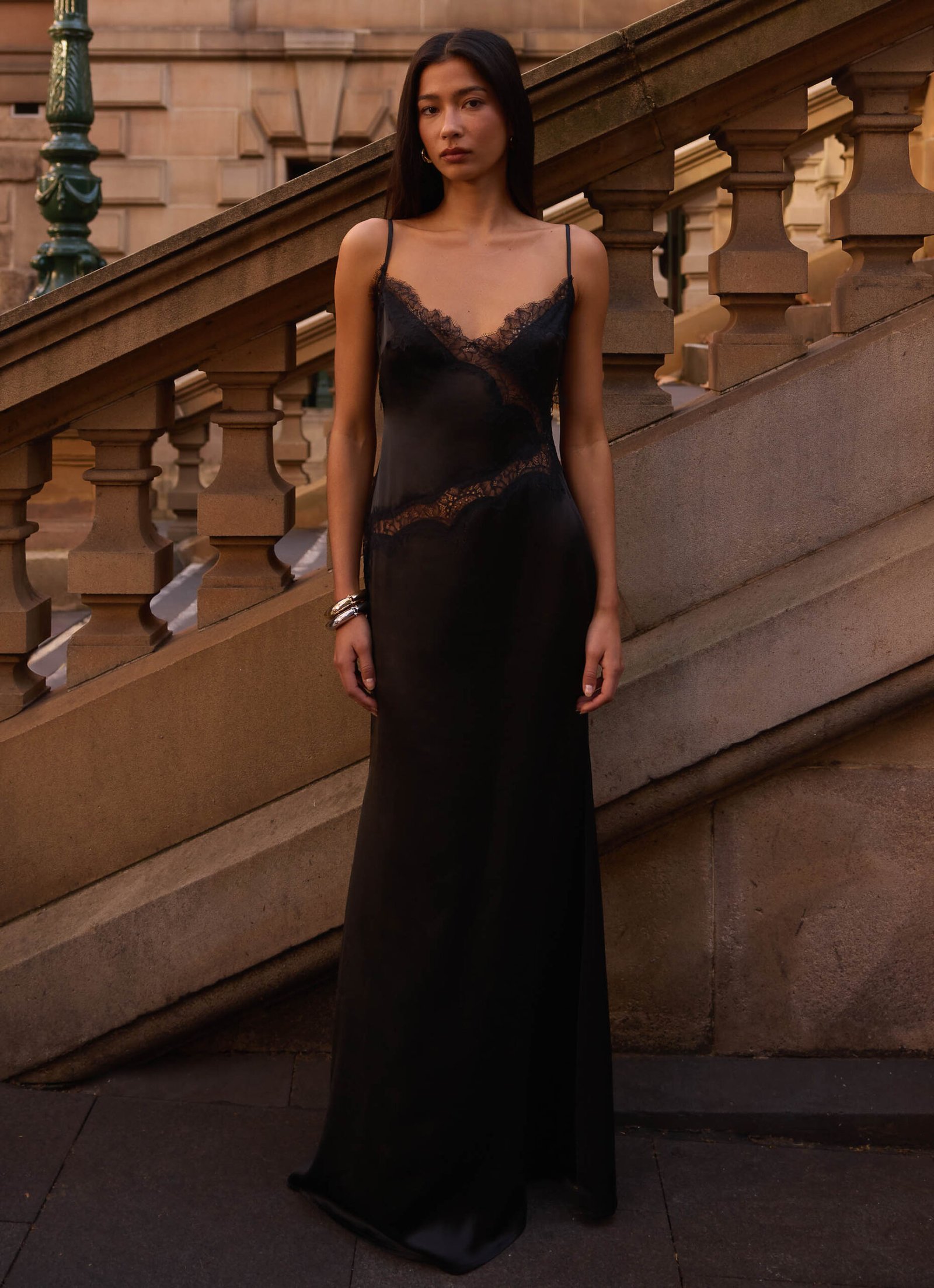 VelisseMaxiDressBlackCampaign1.jpg Velisse Maxi Dress - Black - Image 1