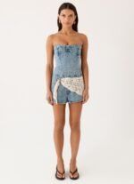 Vianna Denim Bustier Top - True Denim - Image 9