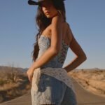 Avedon Scarf Denim Mini Shorts - Light Wash