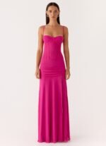 Viene Corset Maxi Dress - Fuchsia - Image 8