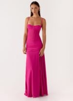 Viene Corset Maxi Dress - Fuchsia - Image 9