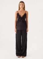 Winona Night Cami Top - Black - Image 6