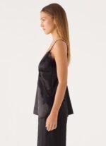 Winona Night Cami Top - Black - Image 3