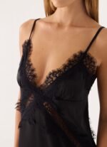 Winona Night Cami Top - Black - Image 5