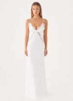 Winona Night Slip Dress - White - Image 5