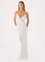 Winona Night Slip Dress - White - Image 9
