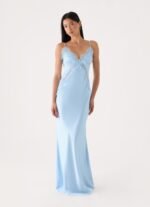 Winona Night Slip Dress - Blue - Image 7