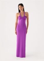 Yamila Beaded Strap Maxi Dress - Purple - Image 6