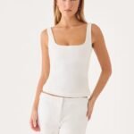 Yena Crepe Top - White