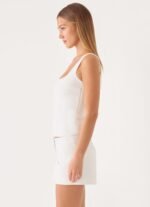 Yena Crepe Top - White - Image 4