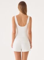 Yena Crepe Top - White - Image 3
