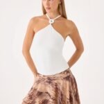 Youra Beaded Top - White