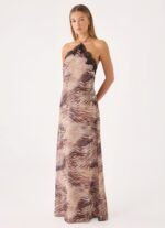 Zamarita Halter Maxi Dress - Golden Tiger - Image 6